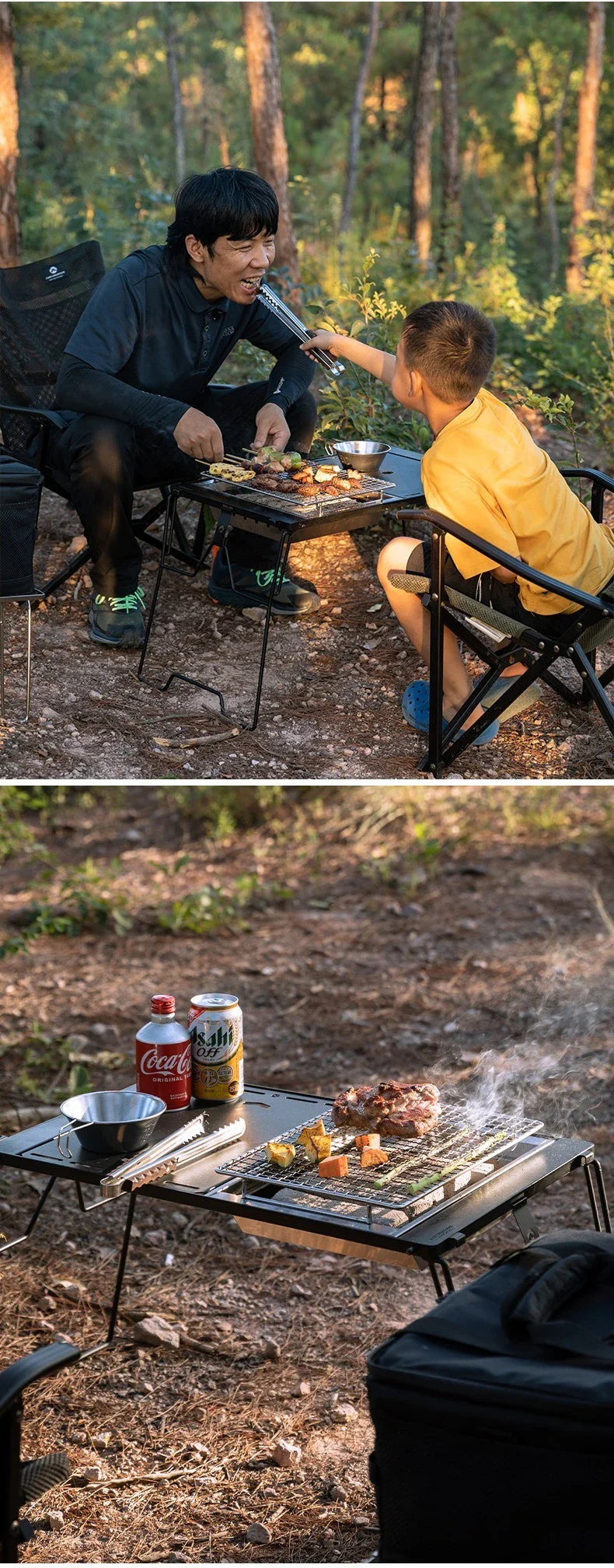 Campfire and Cooking for family camping trips 