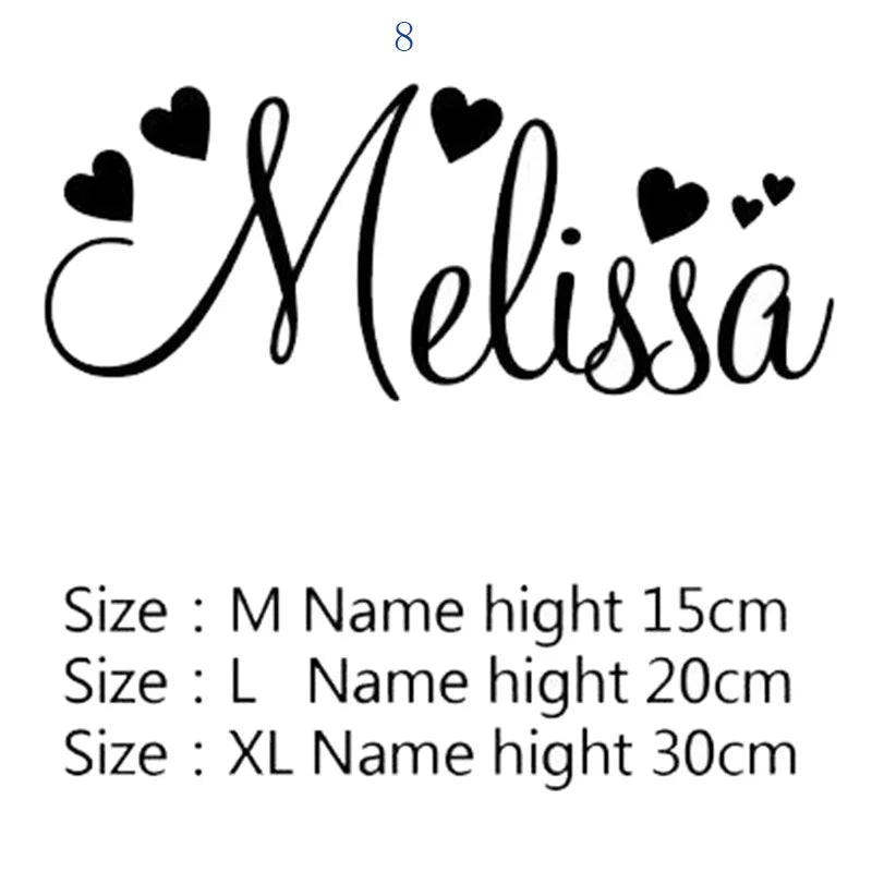Custom Name Kids Room Wall Stickers Wallpaper For Nursery Personalized Decoration Vinyl Decals Bedroom Paper Y301