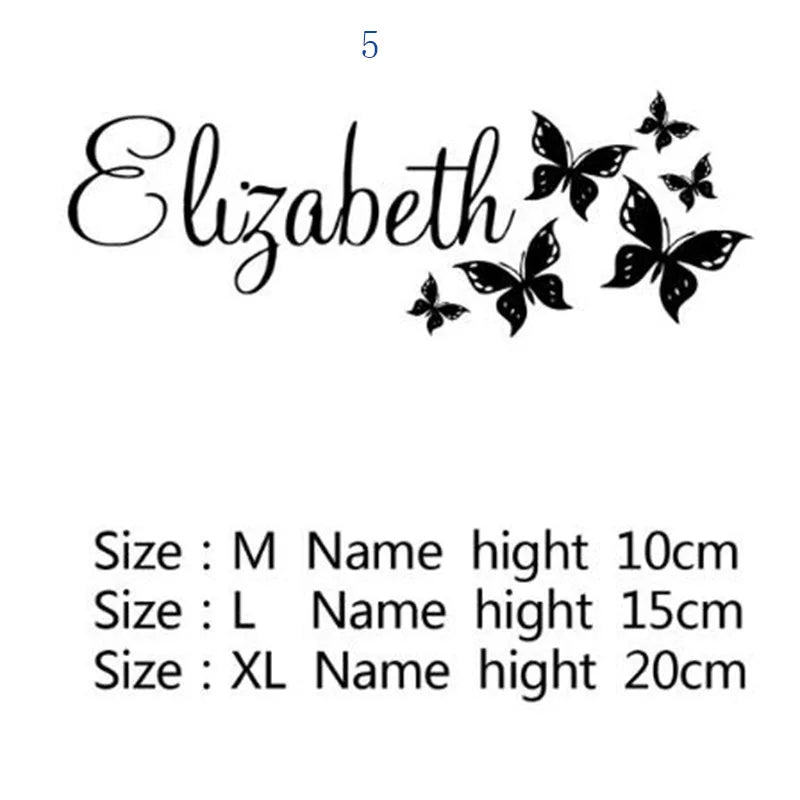 Custom Name Kids Room Wall Stickers Wallpaper For Nursery Personalized Decoration Vinyl Decals Bedroom Paper Y301