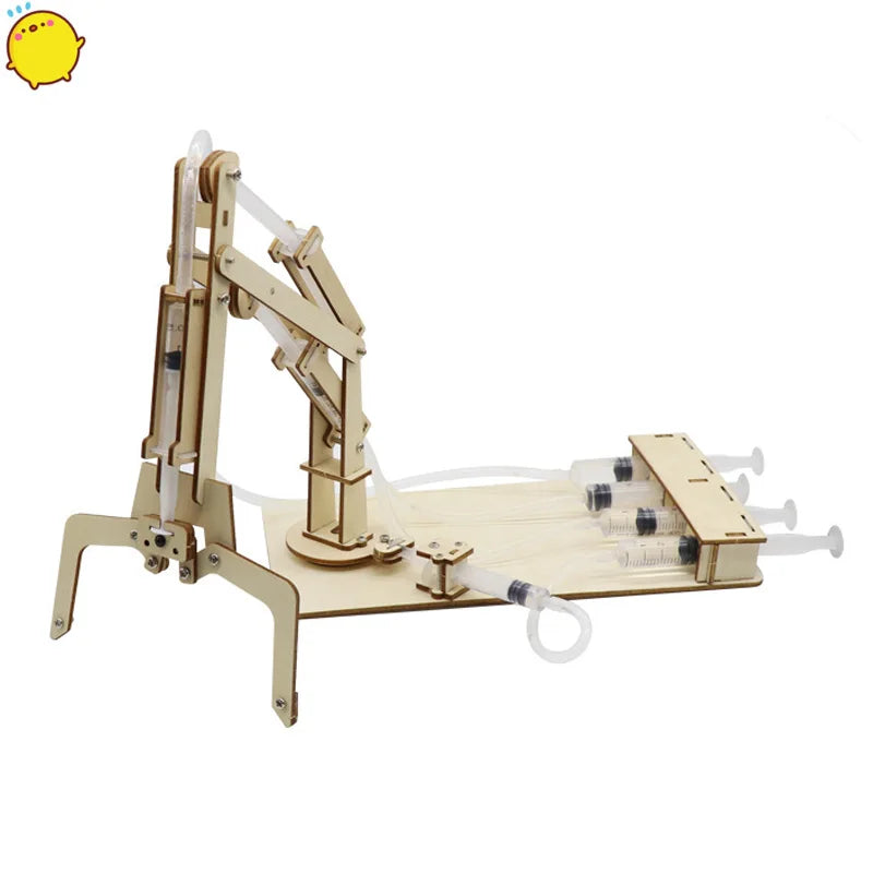 Hydraulic Mechanical Arm DIY Model Building Toy for Kids - Educational Science Gift