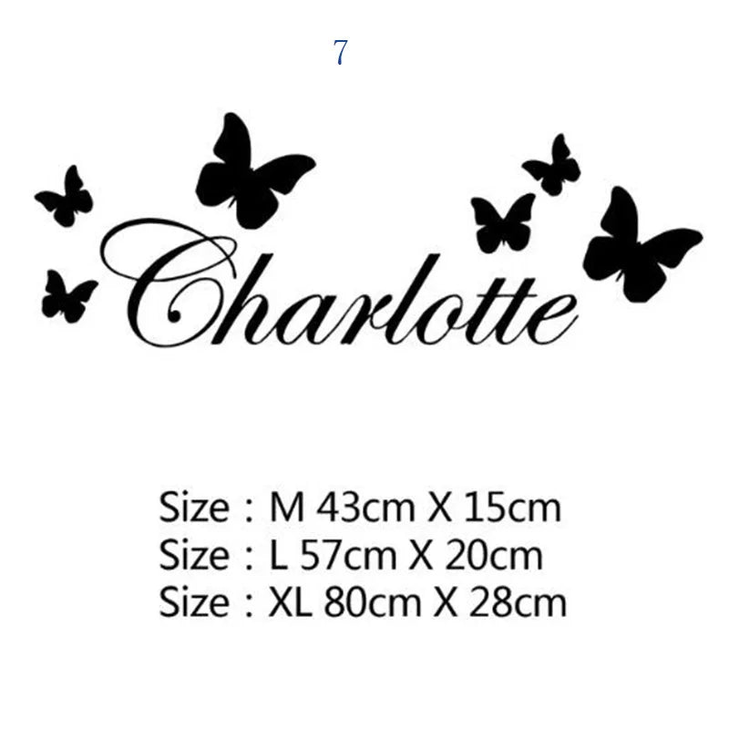 Custom Name Kids Room Wall Stickers Wallpaper For Nursery Personalized Decoration Vinyl Decals Bedroom Paper Y301