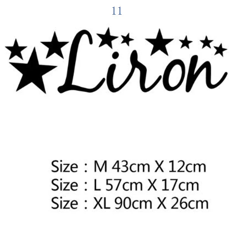 Custom Name Kids Room Wall Stickers Wallpaper For Nursery Personalized Decoration Vinyl Decals Bedroom Paper Y301