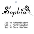 Custom Name Kids Room Wall Stickers Wallpaper For Nursery Personalized Decoration Vinyl Decals Bedroom Paper Y301