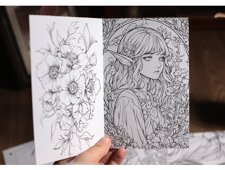 Forest Animals Adult Coloring Book - Stress Relief & Mindfulness Coloring Pages Activity Book