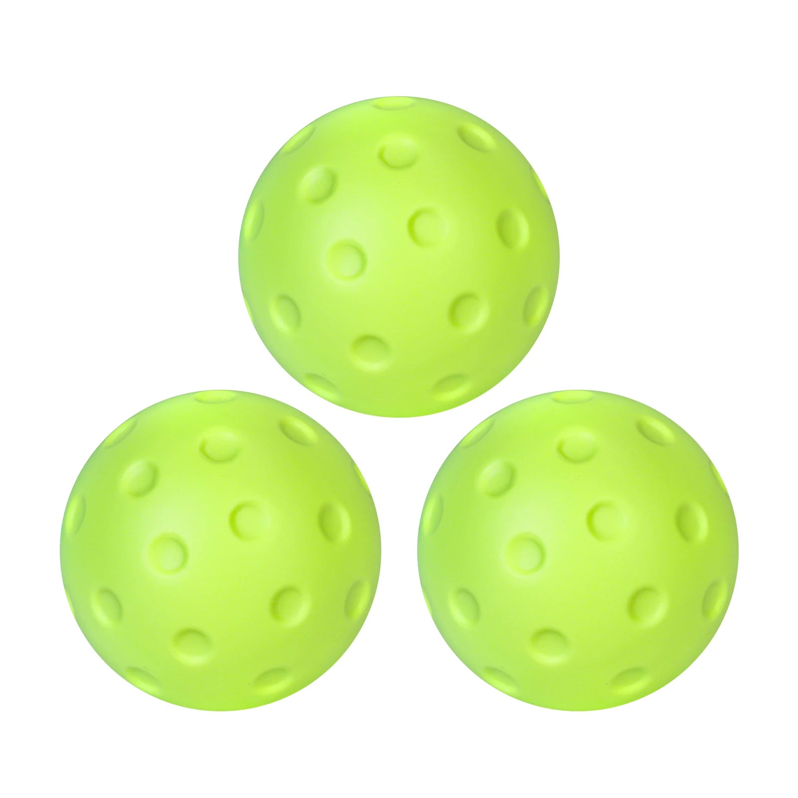 3PCS Silent Indoor Pickleball Balls 74mm for Quiet Warm-Up and Low Noise Practice
