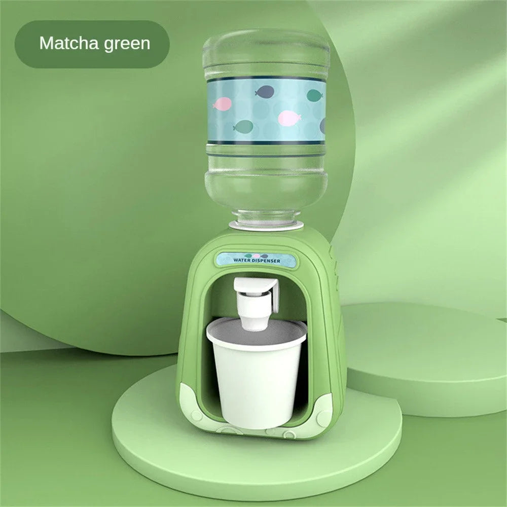 Simulation Cartoon Kitchen Toy Mini Water Dispenser for Kids Educational Play House Experience