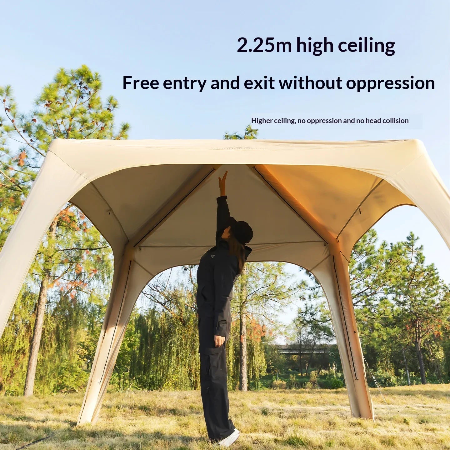 Inflatable Camping Tent for 4-6 People - Easy Set Up All-Season Outdoor Dome Tent 2000+ Model