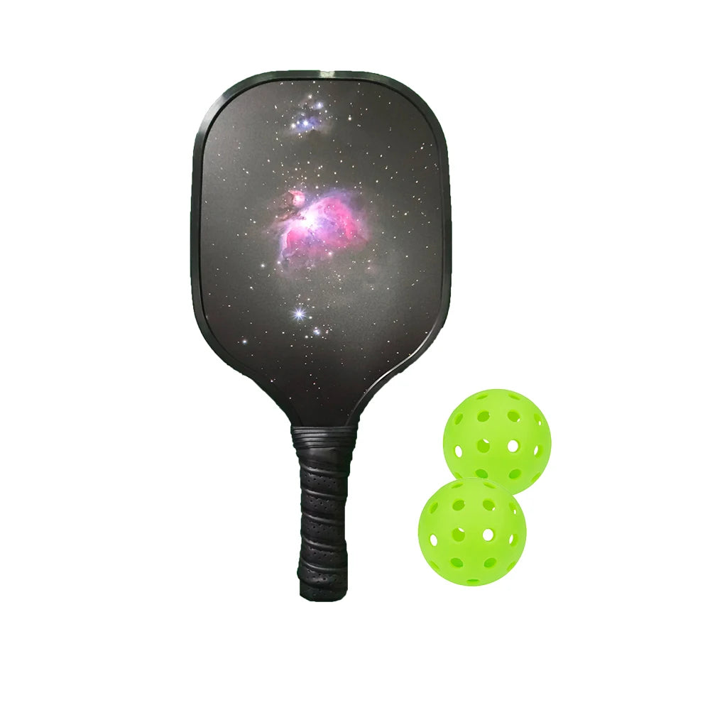 Pickleball Paddles Set with Fiberglass Surface for Non-Slip Grip, Durable Lightweight Design for Enhanced Traction and Stability
