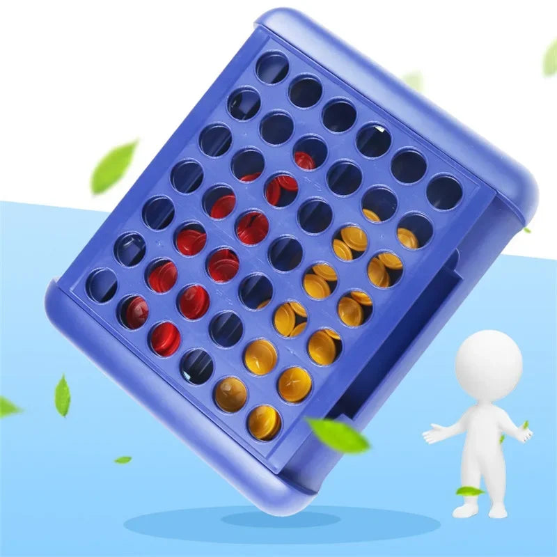 Foldable Connect 4 Game Classic Party Chess Family Toy Early Educational Puzzle for Children Thinking Training Gifts