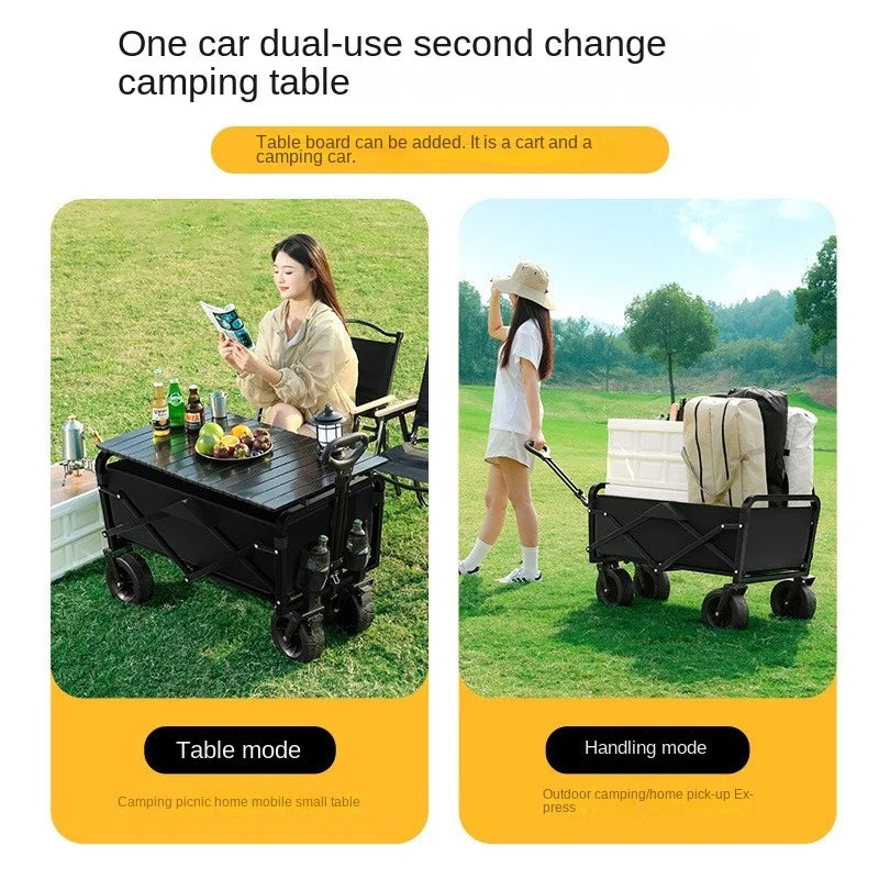 K-star Outdoor Camping Cart for Kids - Foldable Off-Road Wheel Cart for 2024, Ideal for Small Adventures