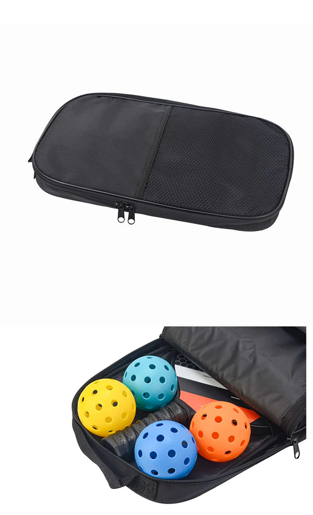 Pickleball Paddles Set with Fiberglass Surface for Non-Slip Grip, Durable Lightweight Design for Enhanced Traction and Stability