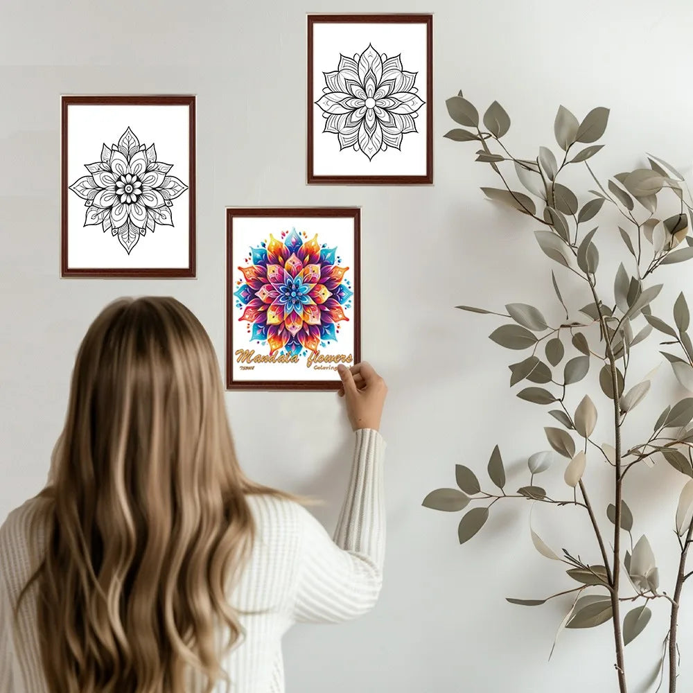 Spiral Coloring Book for Adults - 30 Thick Paper Sheets, 11.2 x 8.3 Inches, Ideal Holiday Gift and Drawing Book