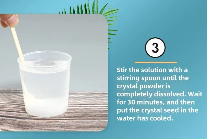 Crystal Growing Science Kit - Educational STEM Toy with a Variety of Colors for Boys and Girls