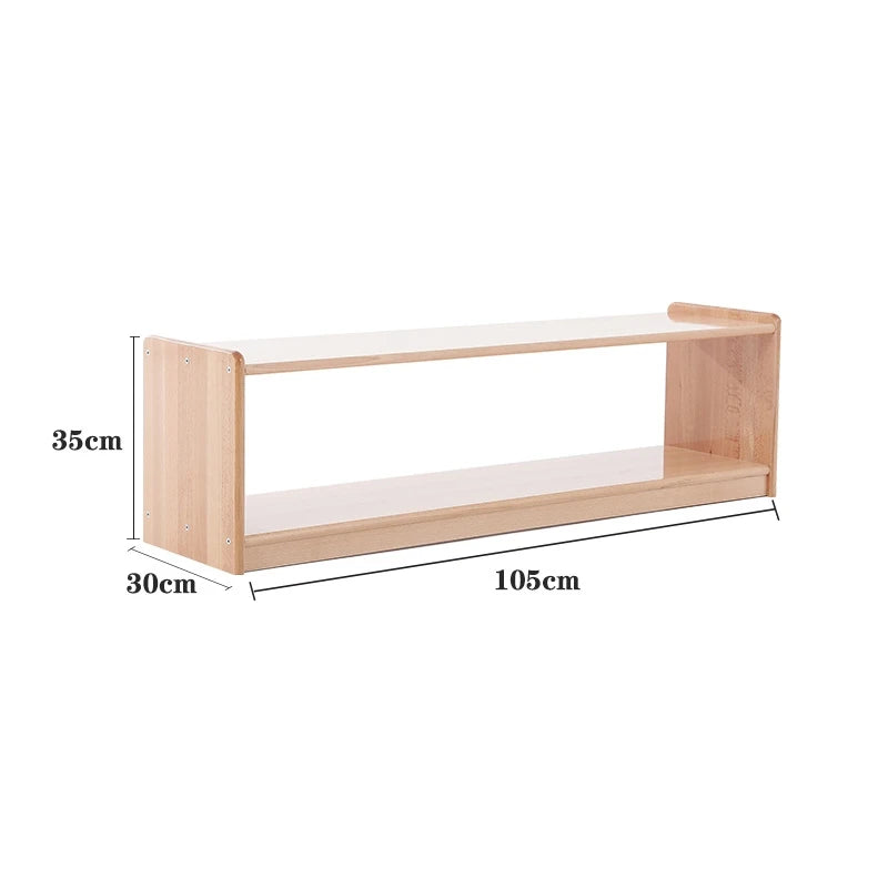 Montessori Kids Beachwood Shelf, Cabinet, Table, Rug Stand, Cupboard for Kindergarten and Childcare Center