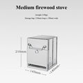 Portable Camping Wood Burning Stove - Folding Stainless Steel Campfire Stove for Outdoor Cooking, Hiking, and Picnics