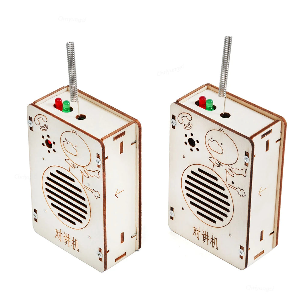 DIY Wireless Walkie Talkie Model Kit - STEM Educational Tool for Kids, Science Project Gift