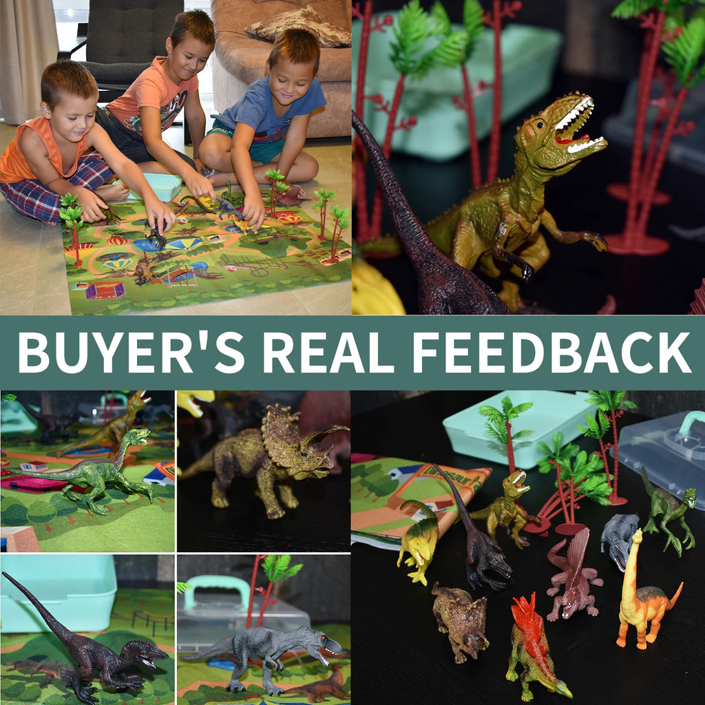 Simulated Dinosaur Educational Toy Set for Kids - Perfect Birthday and Christmas Gifts