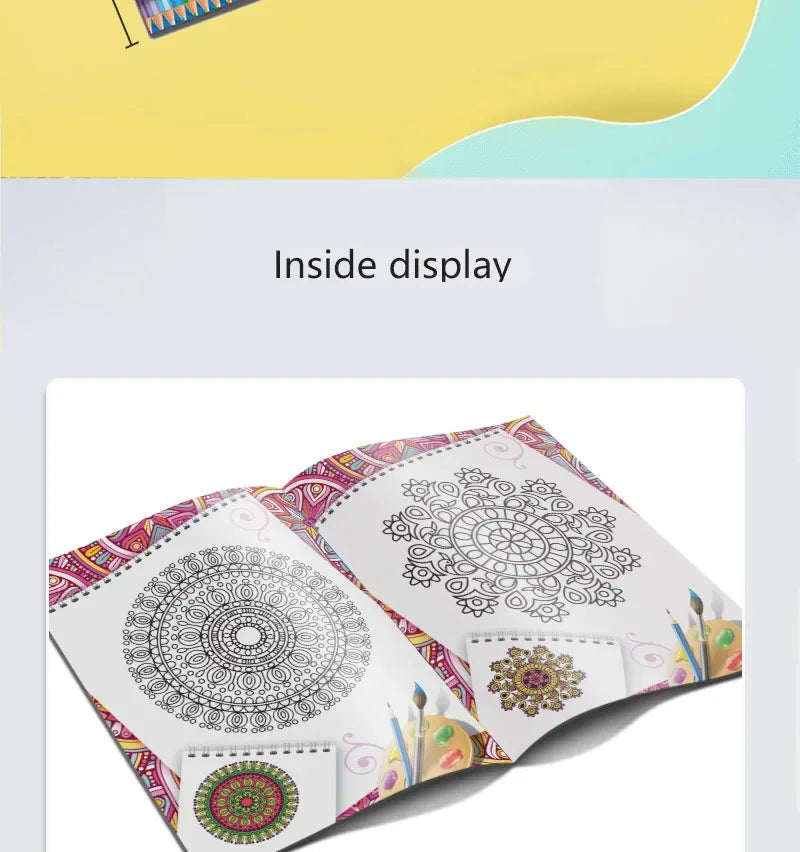 Cute Drawing and Coloring Book for Kids - Early Education Hand-Painted Graffiti Activity Book