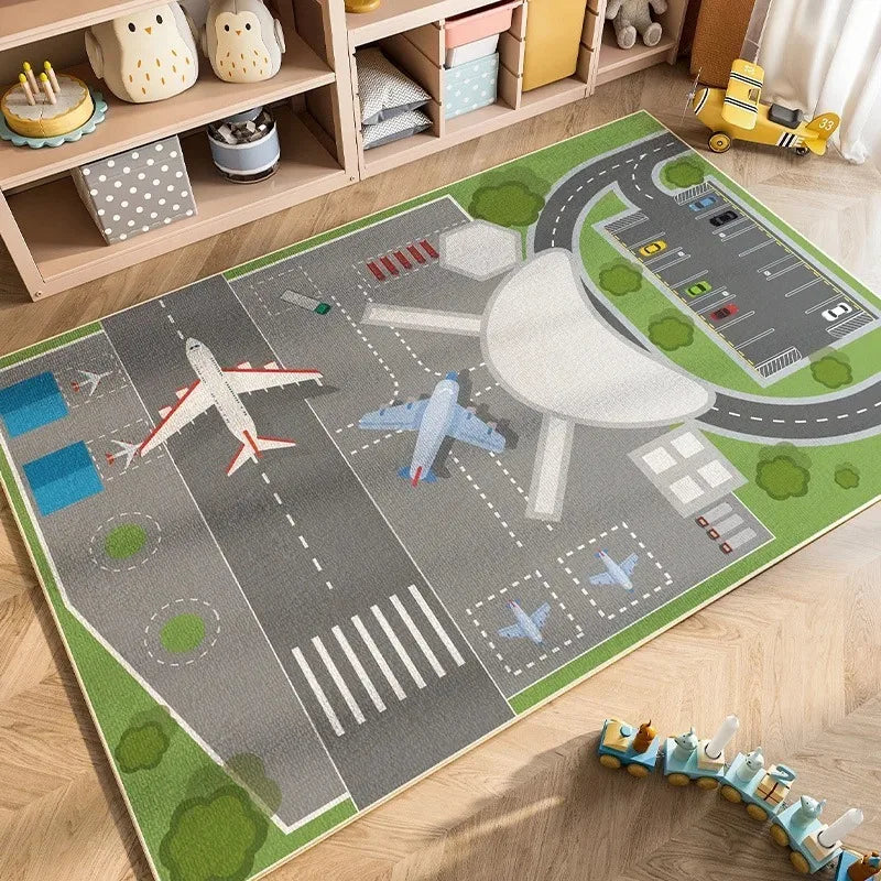 Kids Number Rug Educational Toy Non Slip Easy Clean Nursery Playroom Activity Center Decor Learning Mat Children Carpet Fashion