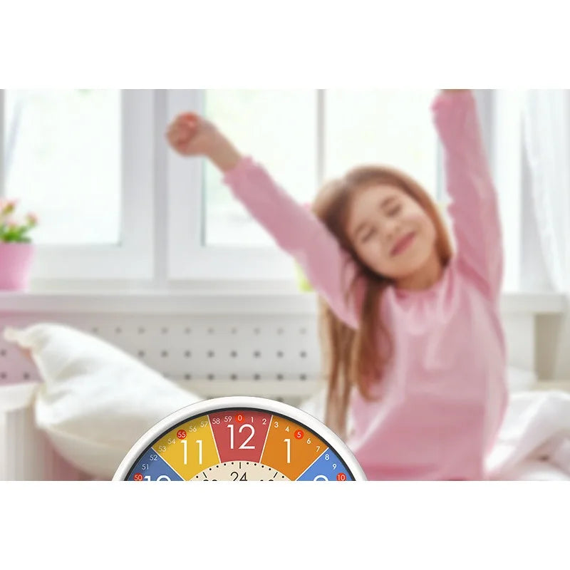 Children's Puzzle Alarm Clock for Students - Mute Desktop Clock for Kids' Bedrooms
