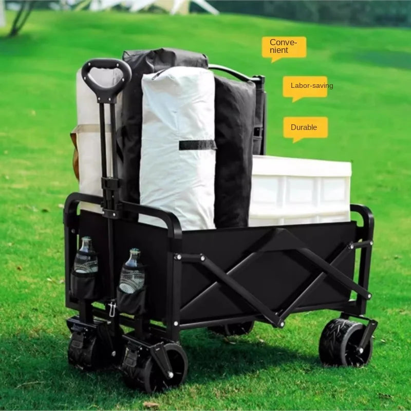 K-star Outdoor Camping Cart for Kids - Foldable Off-Road Wheel Cart for 2024, Ideal for Small Adventures