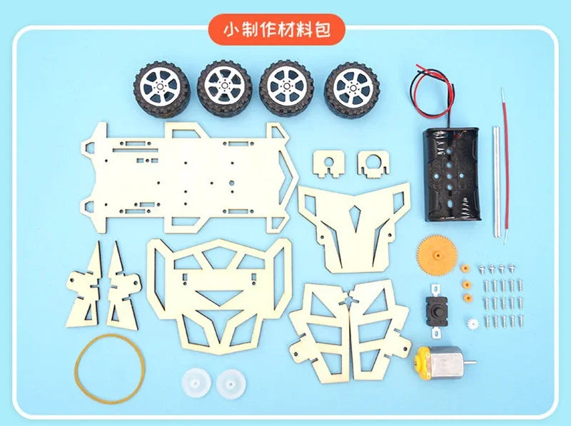 Kids STEM DIY Science Experiment Kit - Educational Craft Model Assembly Toy
