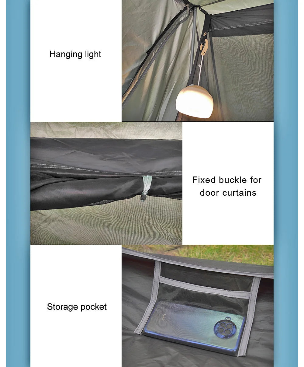 Bushcraft Tent for Camping - Baker Style Outdoor Shelter for 2 Persons, Multifunction Woodland Tent