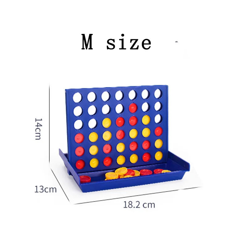 Foldable Connect 4 Game Classic Party Chess Family Toy Early Educational Puzzle for Children Thinking Training Gifts