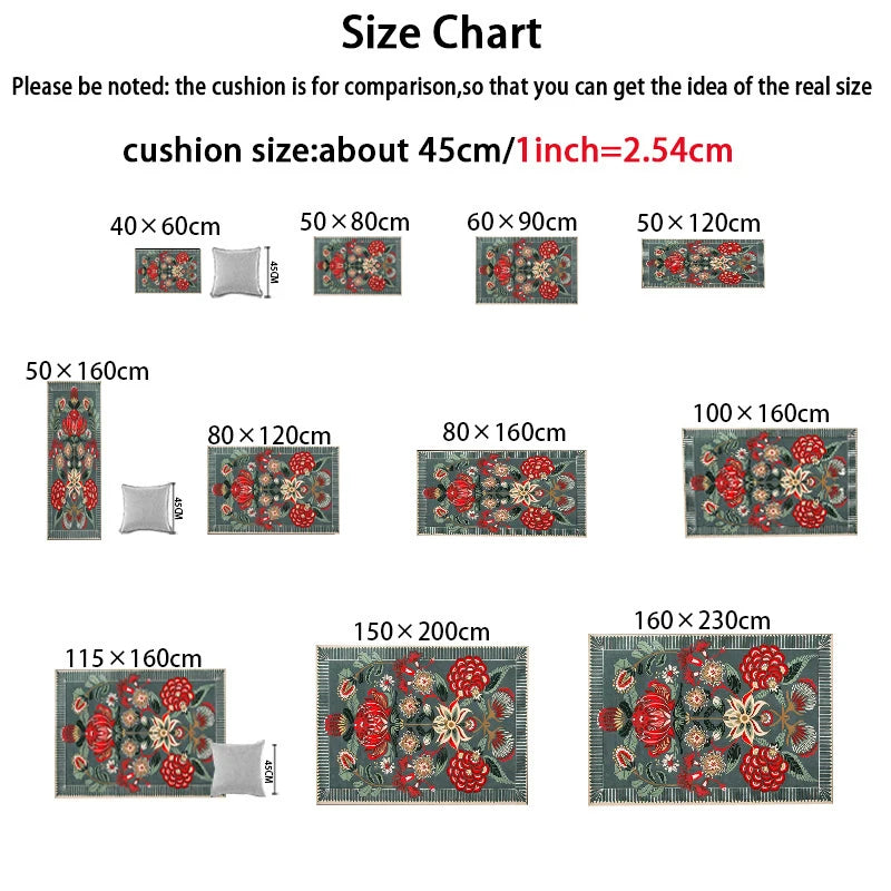 VIKAMA Children's Room Carpet Living Room Study Toy Reading Area Baby Crawling Mat Bedroom Anti-Slip Floor Mat Home Decoration
