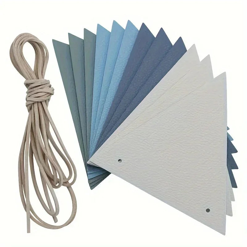 Outdoor Camping Tent Flags Set - Festive Birthday Decoration Triangle Flags