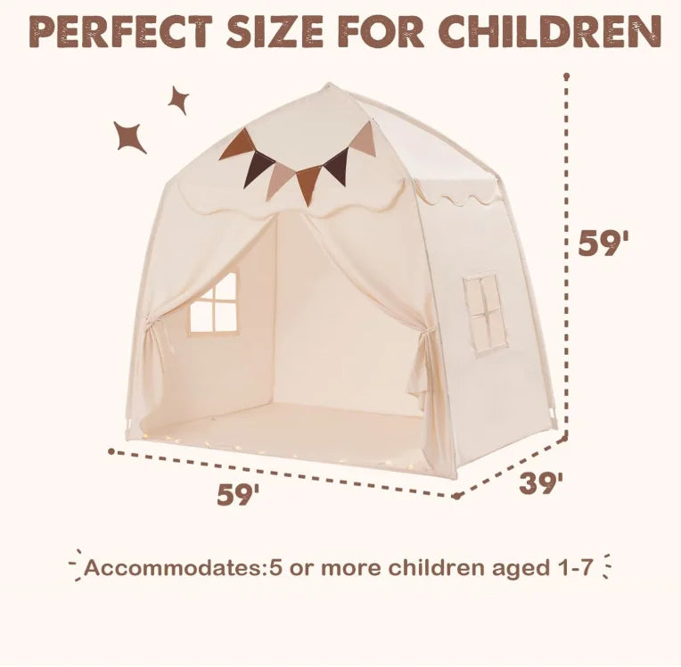 Kids Play Tent for Boys and Girls - Princess Castle Playhouse for Indoor Outdoor Fun - Ideal Gift for Toddlers