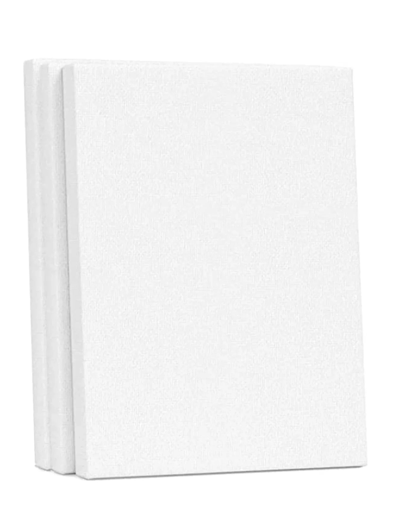 8x10 Inch 100% Cotton Primed White Stretched Canvas Board for Painting, Acrylic Pouring, and Oil Paint