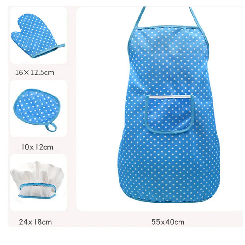 Play House Kitchen Toy Set for Girls - Cooking Utensils, Baking Tools, Cake Apron, and Chef Clothes for Children