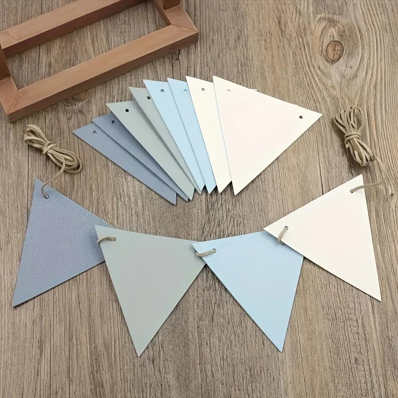 Outdoor Camping Tent Flags Set - Festive Birthday Decoration Triangle Flags