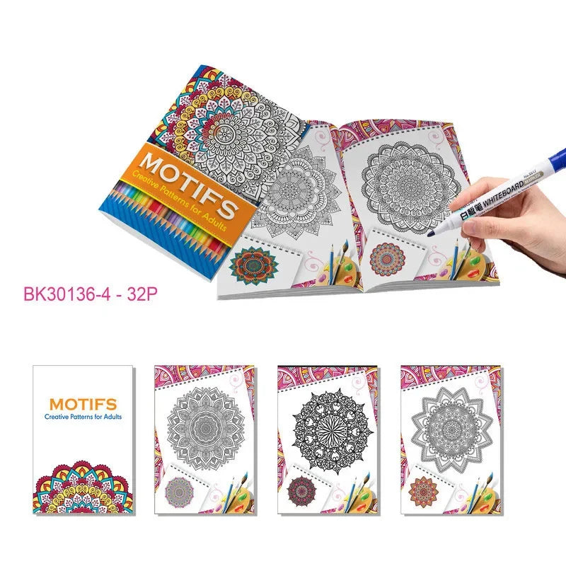 Cute Drawing and Coloring Book for Kids - Early Education Hand-Painted Graffiti Activity Book