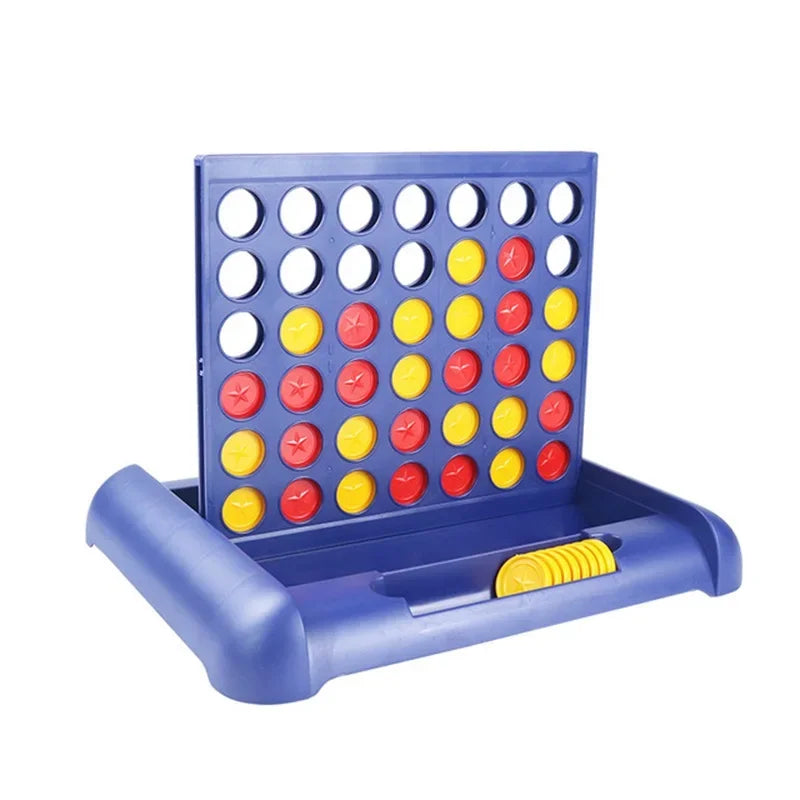 Foldable Connect 4 Game Classic Party Chess Family Toy Early Educational Puzzle for Children Thinking Training Gifts