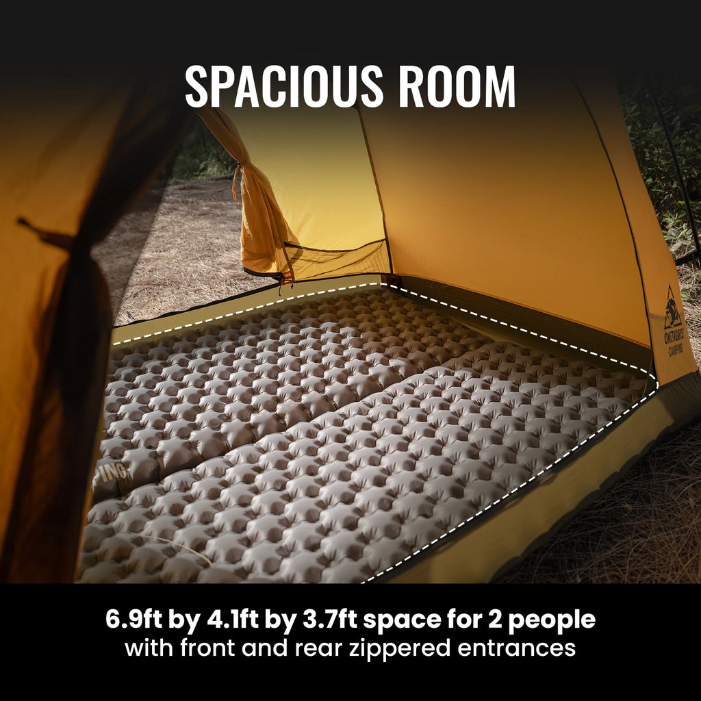 OneTigris Stella 4 Season Camping Tent for 1-2 Persons - Lightweight Double Layer, 3000mm Waterproof for Outdoor Hiking and Beach