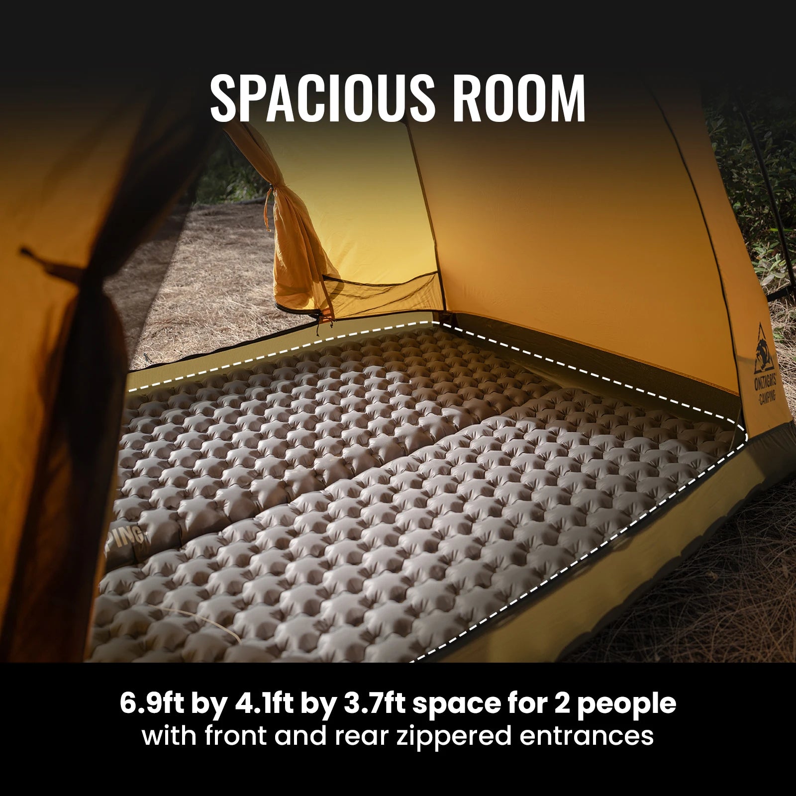 OneTigris Stella 4 Season Camping Tent for 1-2 Persons - Lightweight Double Layer, 3000mm Waterproof for Outdoor Hiking and Beach