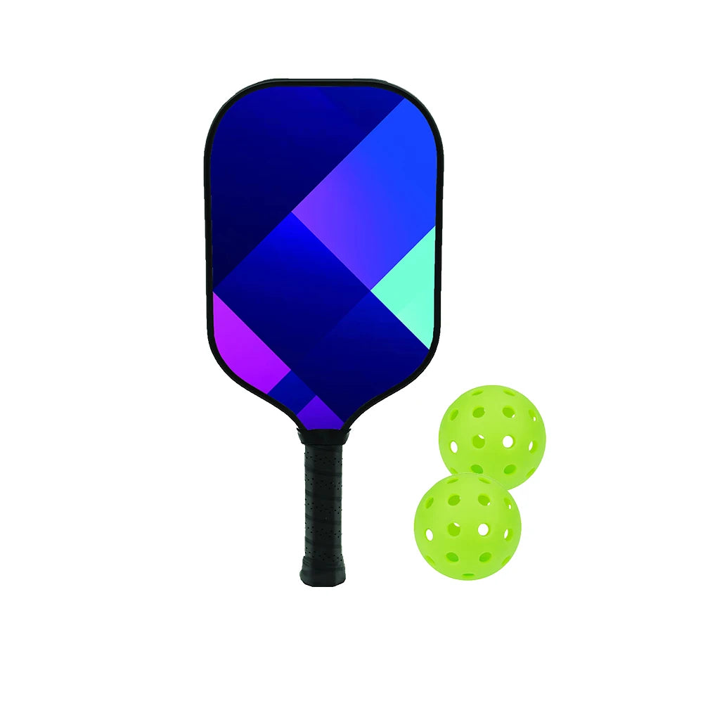 Pickleball Paddles Set with Fiberglass Surface for Non-Slip Grip, Durable Lightweight Design for Enhanced Traction and Stability