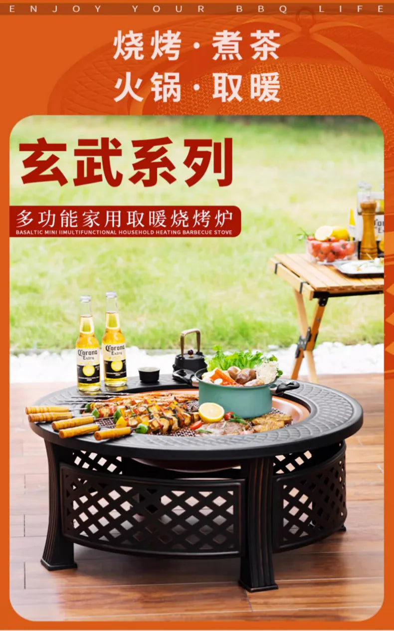 Brazier Grill Stand Stove for Household Tea, Barbecue, Heat, Fire Pits - Garden Camping Equipment & Party Cooking Supplies 2025