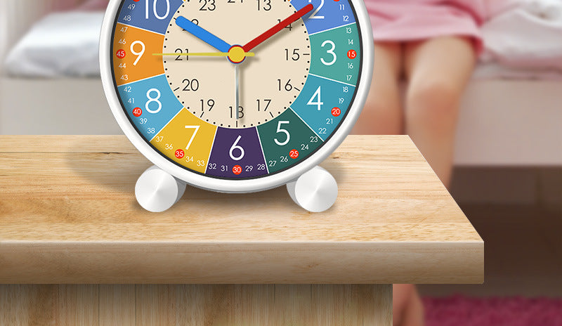 Children's Puzzle Alarm Clock for Students - Mute Desktop Clock for Kids' Bedrooms