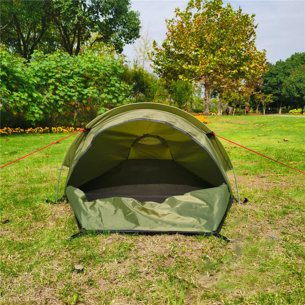 Outdoor Ultralight 1 Person Tent - Portable Waterproof Sleeping Bag for Camping, Cycling, and Travel Equipment