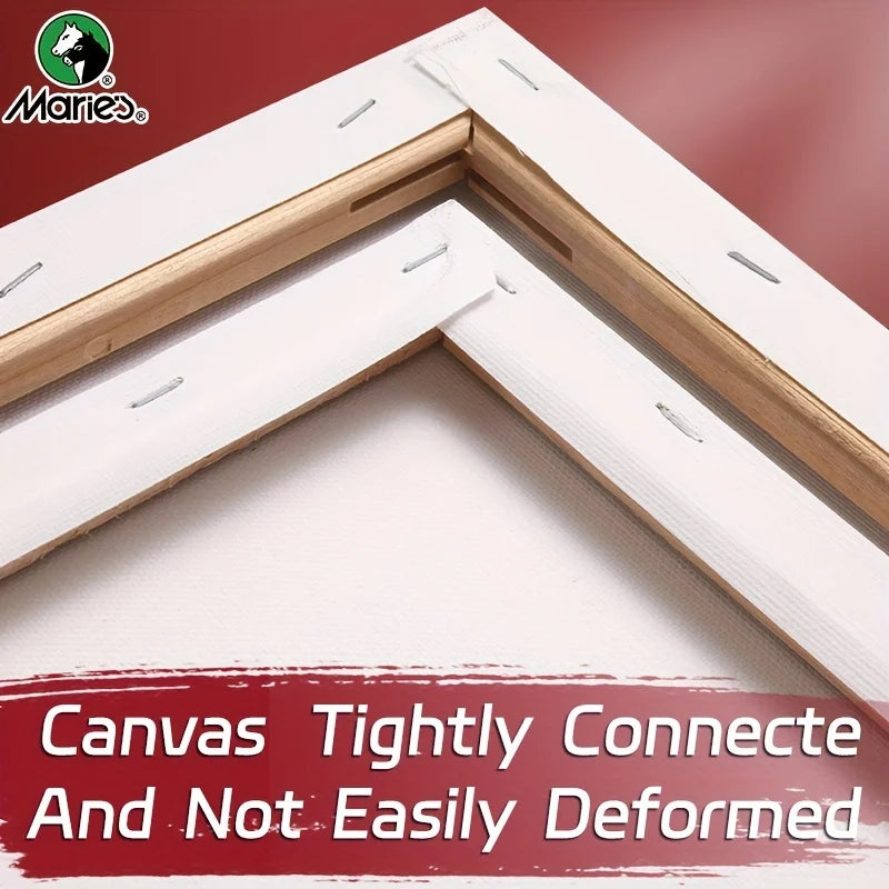 Square Canvas Boards for Painting - Mini Stretched White Blank for Acrylic, Oil, Drawing for Students, Artists, Adults