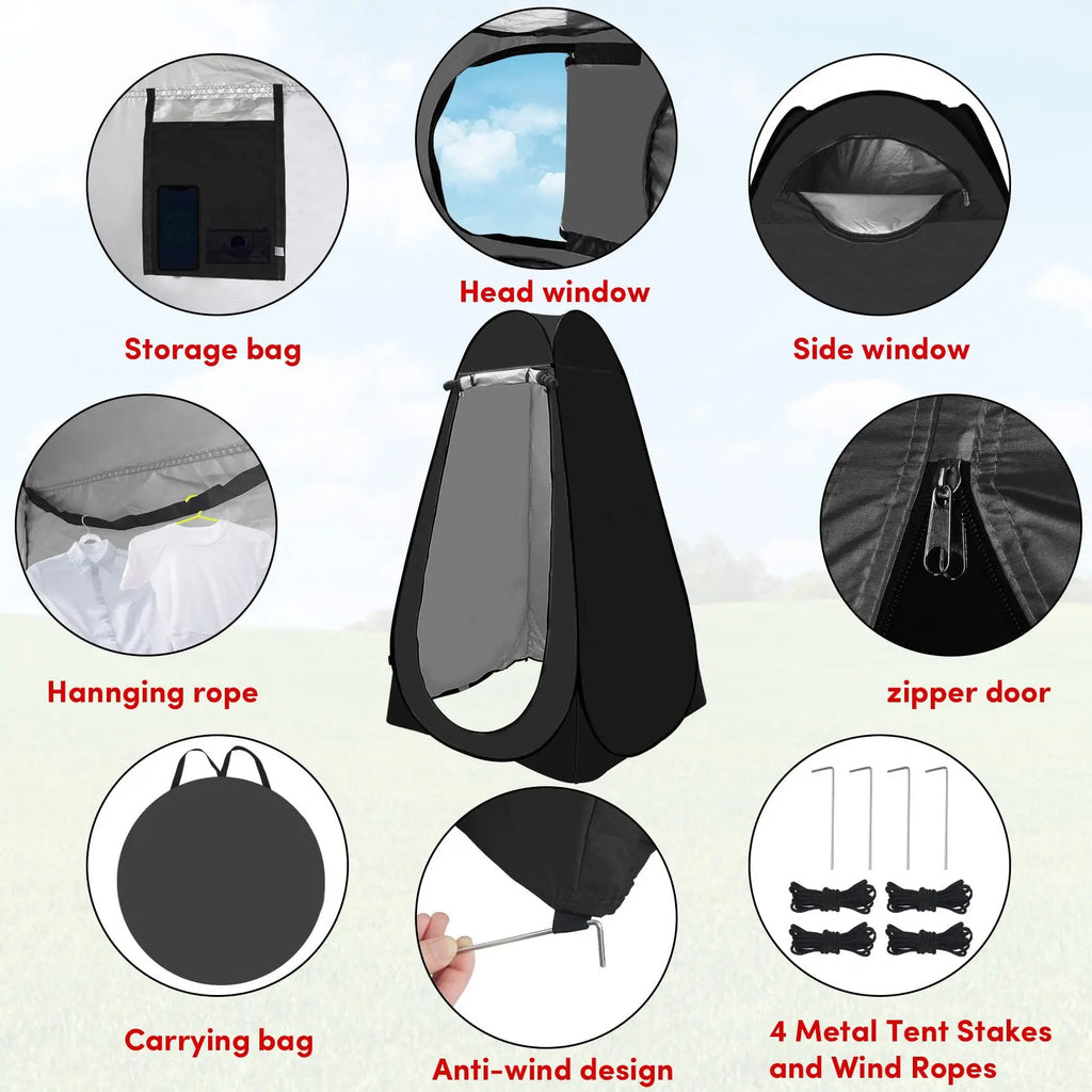 Outdoor Camping Tents for Bathing, Changing, and Mobile Toilets - Perfect for Beach and Camping Sheds