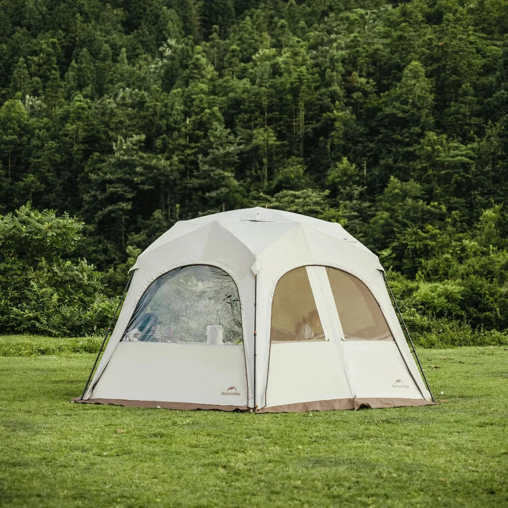 Ultralight Portable Camping Tent 150D Oxford Cloth with Silver Coating, UPF50+ Anti-UV Outdoor Tent for Beach & Fishing