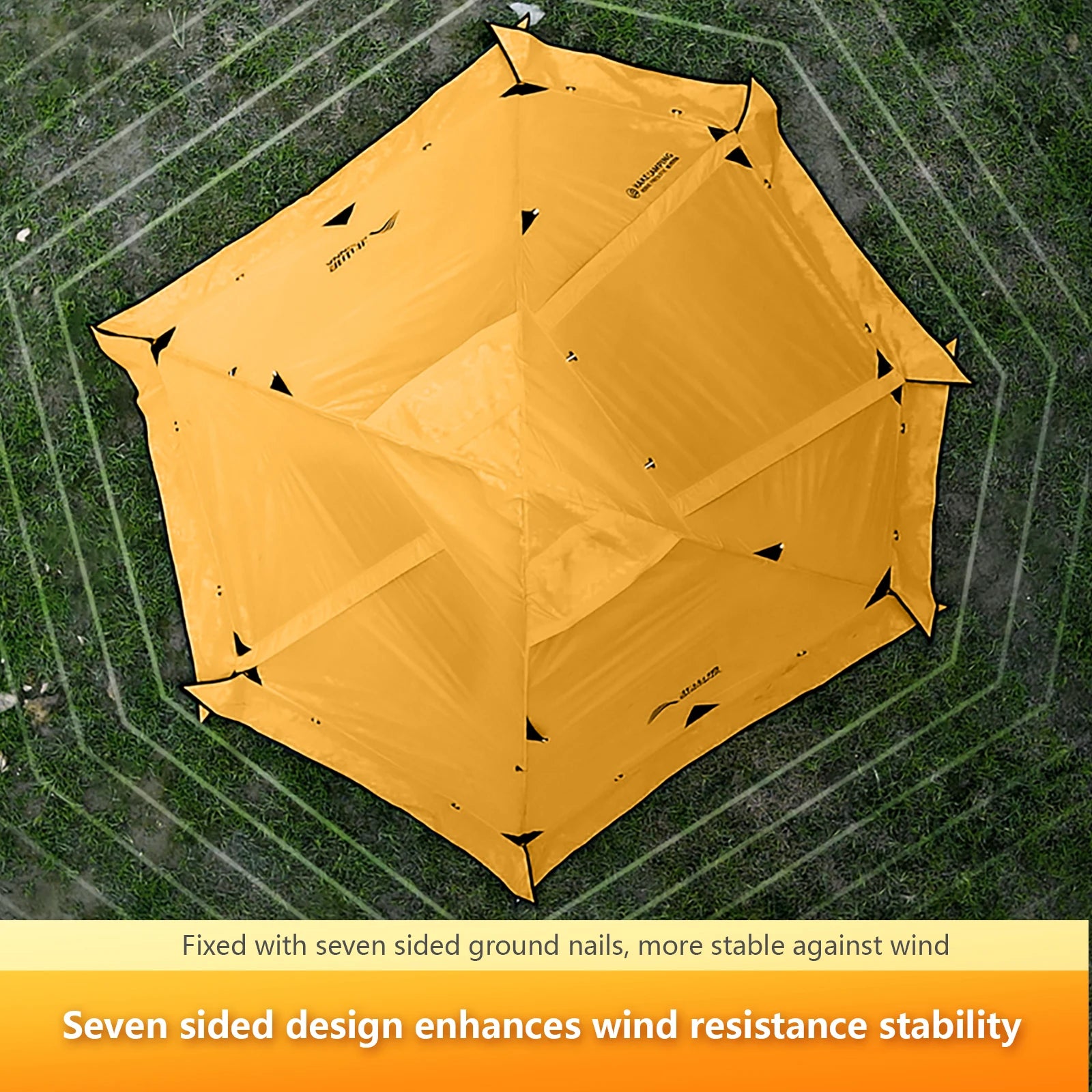 4 Season Camping Tent for 2 People - Double Layer Waterproof Backpacking Tent with Snow Skirt and Aluminum Poles for Hiking and Picnic