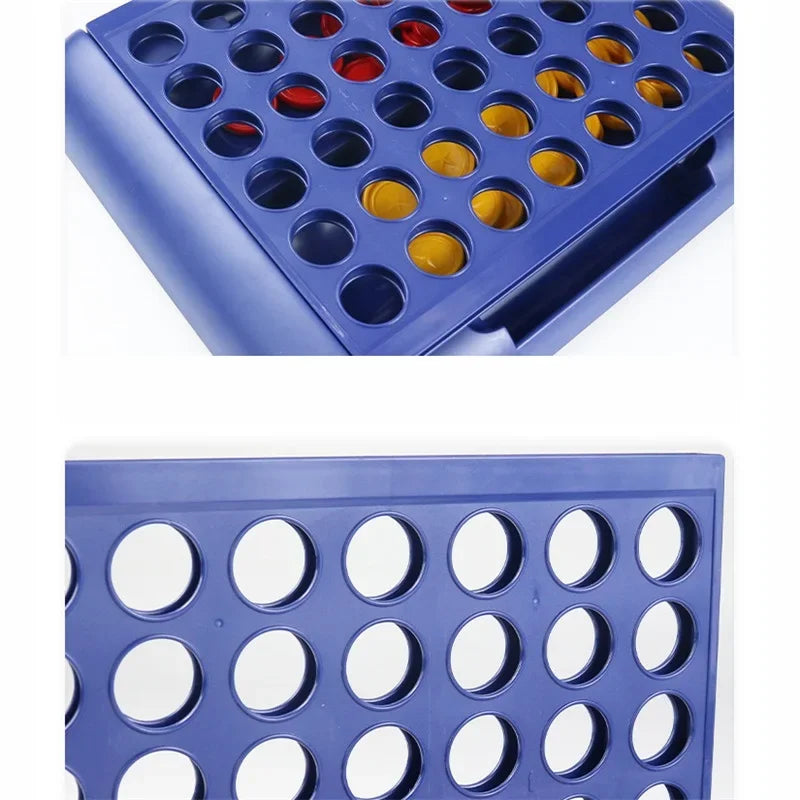 Foldable Connect 4 Game Classic Party Chess Family Toy Early Educational Puzzle for Children Thinking Training Gifts