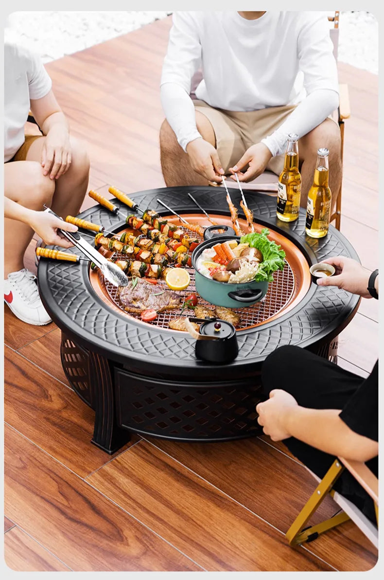 Brazier Grill Stand Stove for Household Tea, Barbecue, Heat, Fire Pits - Garden Camping Equipment & Party Cooking Supplies 2025