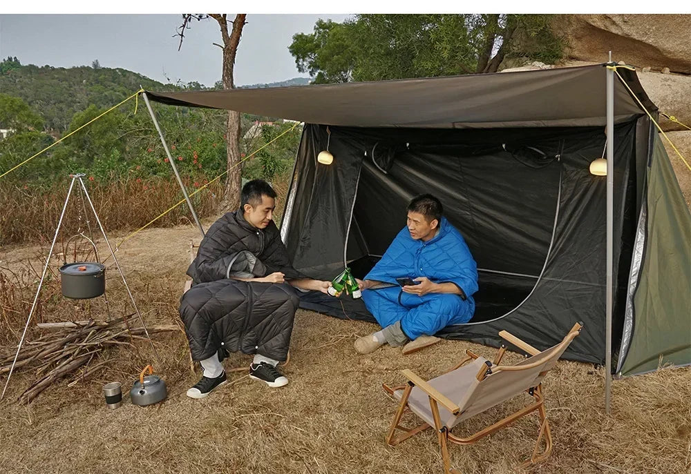 Bushcraft Baker Style Tent for Outdoor Camping - Multifunctional Woodland Shelter for 2 Persons