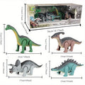 Dinosaur Toy Gift Set - Wound-Up Mechanical Walking Animal Toy for Kids' Birthdays